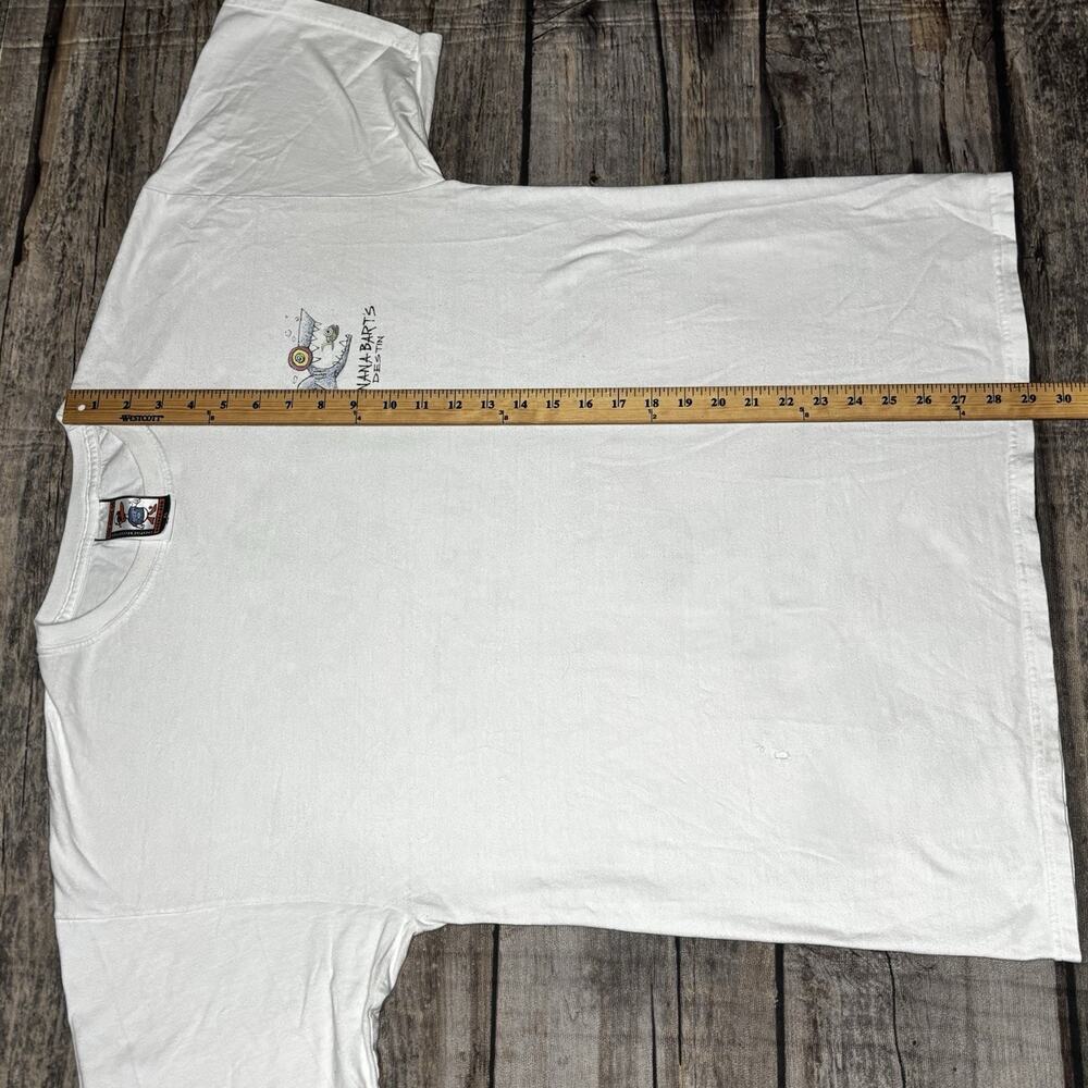 The Duck Company Banana Bart's Destin T Shirt Shark Mens Size XL White - Picture 8 of 8